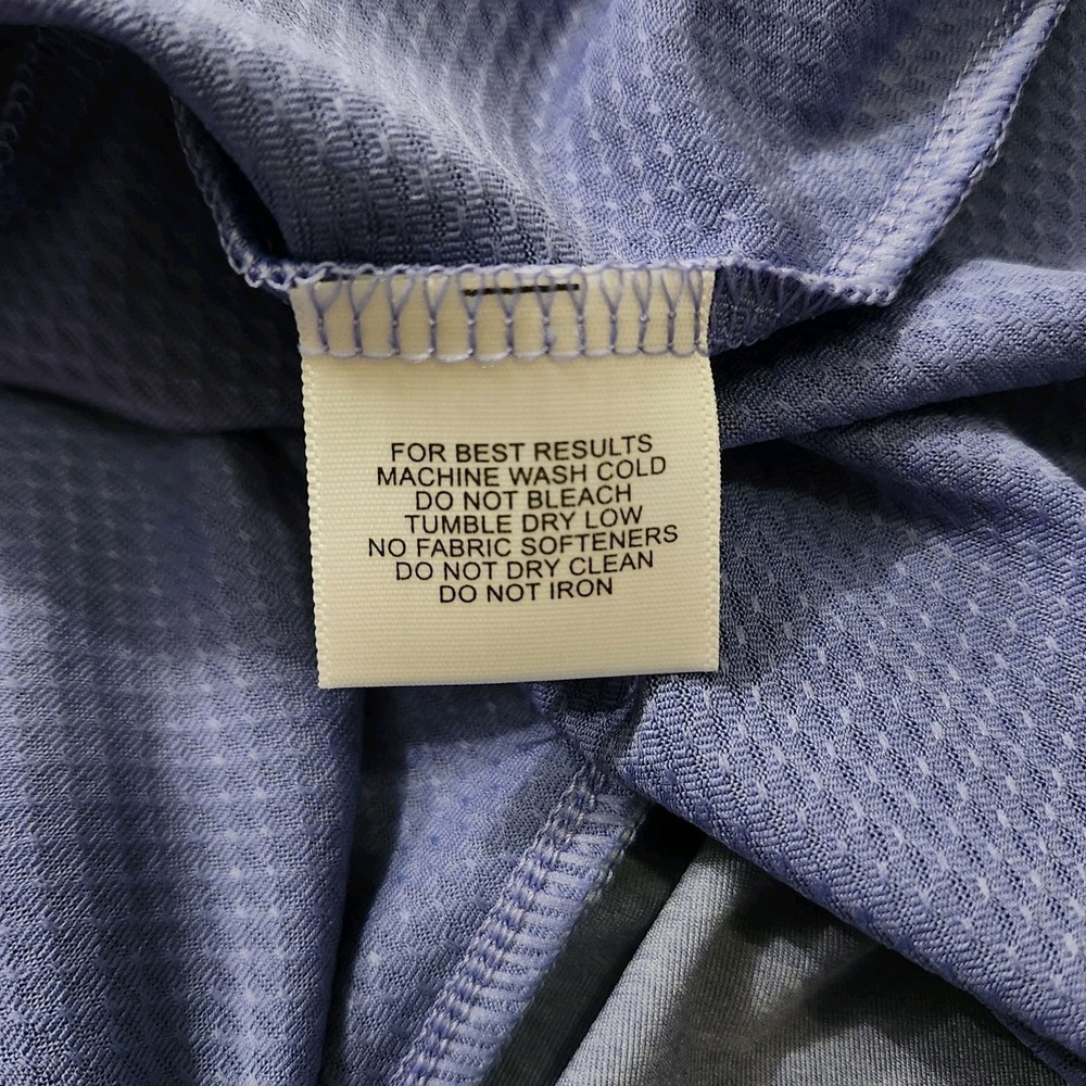 NWT Peter Millar Womens Crown Logo Zip Polo Shirt Purple Zurich Classic Size XL - Picture 14 of 14